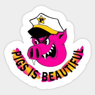 Pigs is Beautiful Sticker